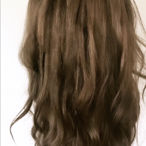 Full lace 18 inch ash brown : human hair wig ? main image 12